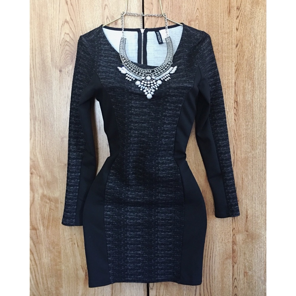 Black mini dress